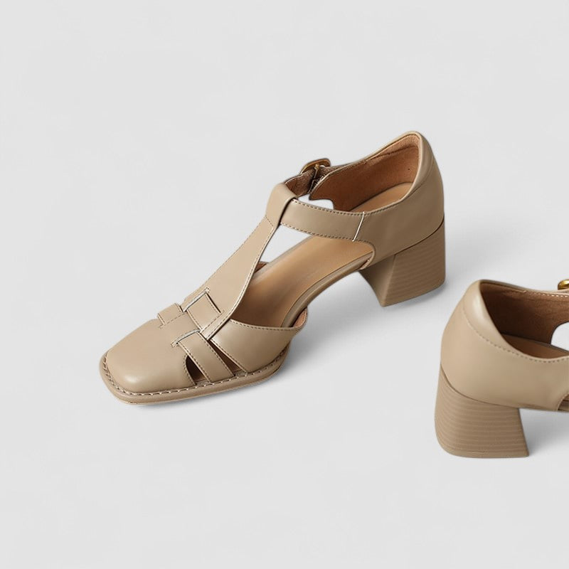 Scarlett – Sandales orthopédiques à talon bloc et bride en T