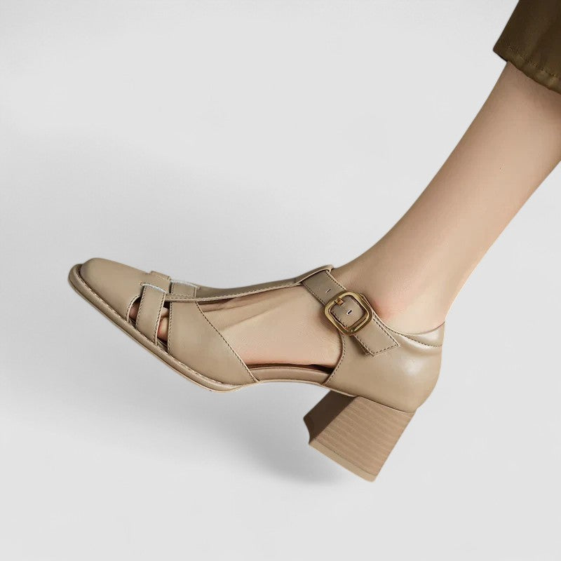 Scarlett – Sandales orthopédiques à talon bloc et bride en T