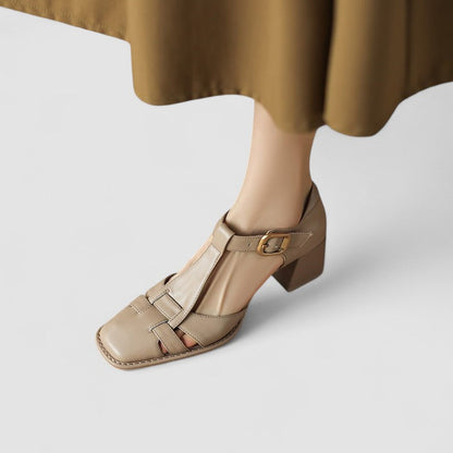 Scarlett – Sandales orthopédiques à talon bloc et bride en T