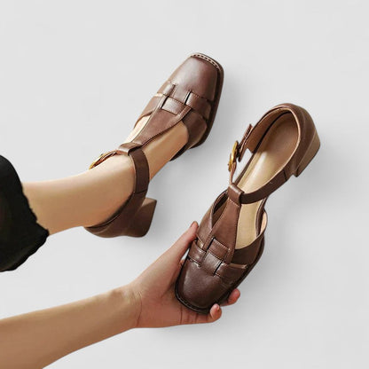 Scarlett – Sandales orthopédiques à talon bloc et bride en T