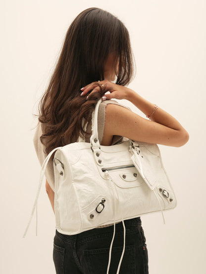 Large White Muse Bag