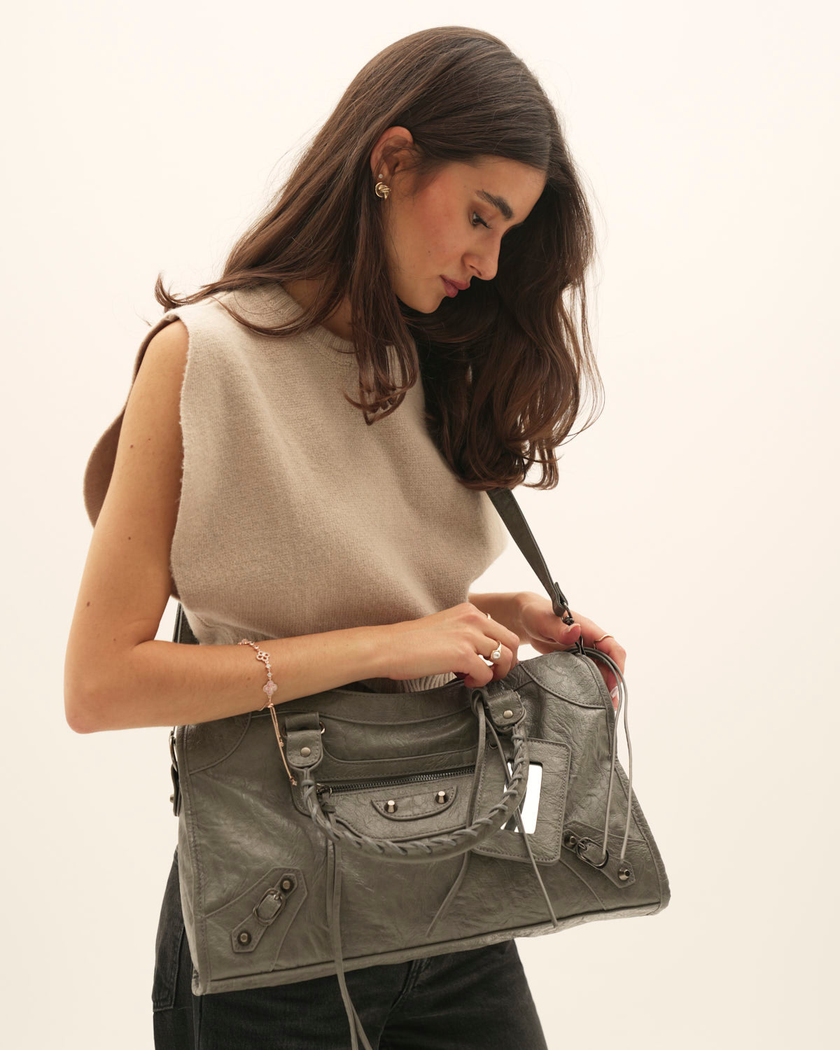 Large Dark Grey Muse Bag