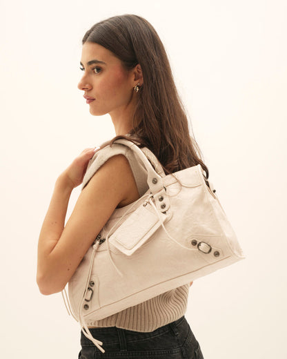 Medium Light Beige Muse Bag