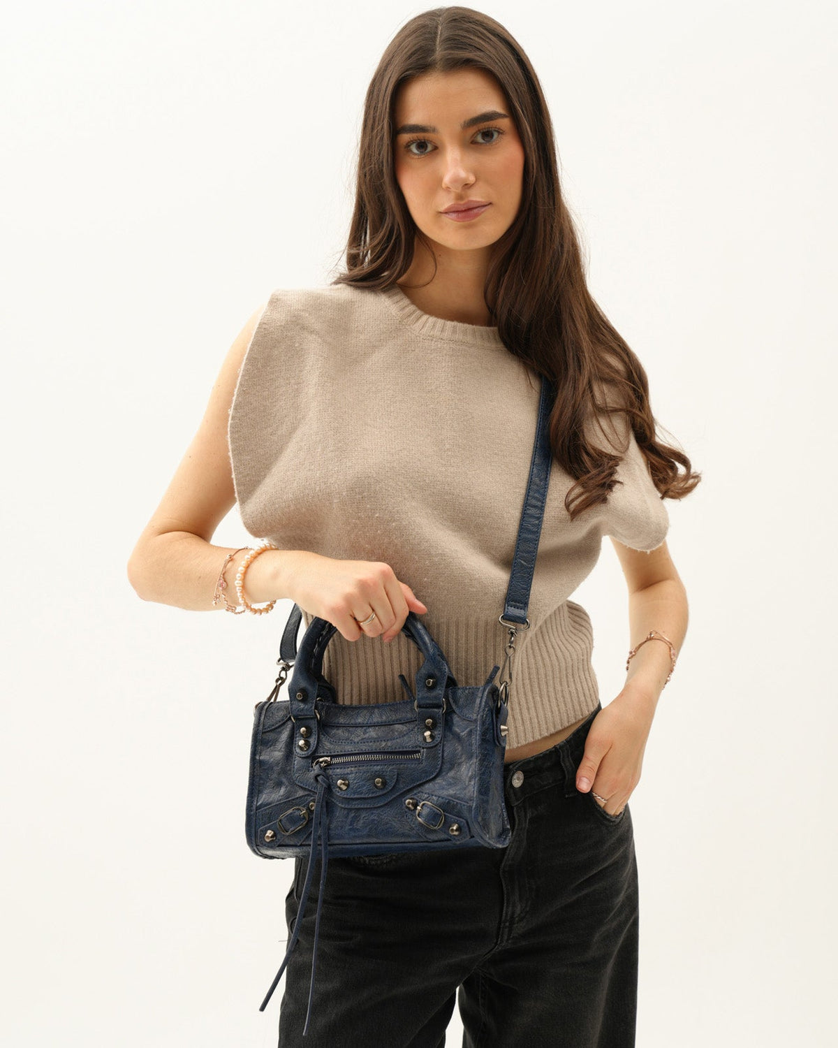 Navy Small Muse Bag