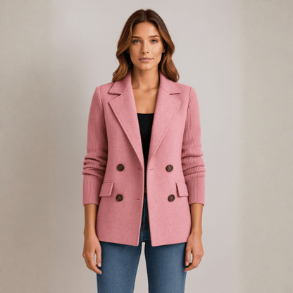 SAGE | Blazer with Knit Sleeves