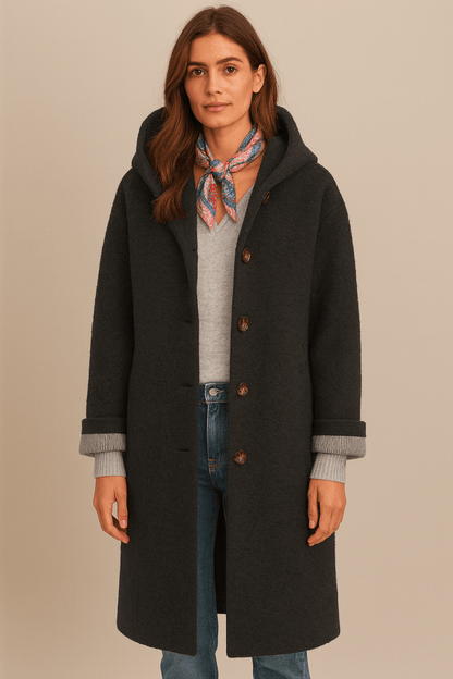 QUINN | HOODED LONGLINE COAT